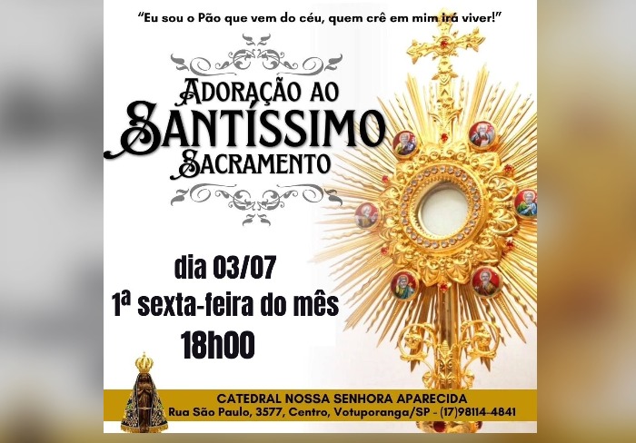 Adoração Eucarística - 1ª Sexta-feira do mês
