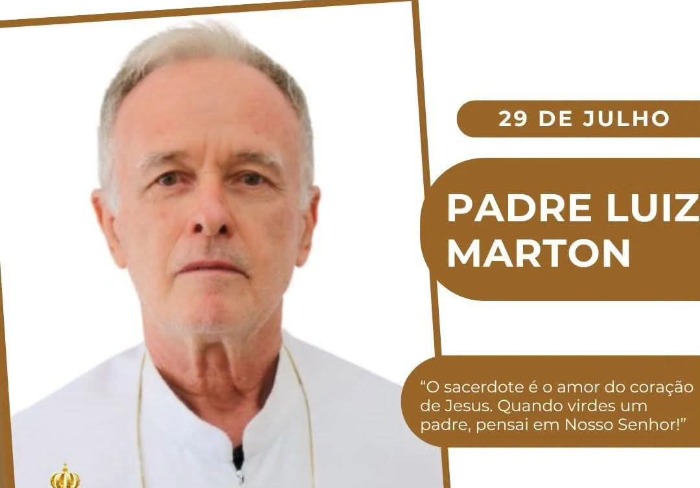 Padre Luiz Marton completou 42 anos de vida sacerdotal