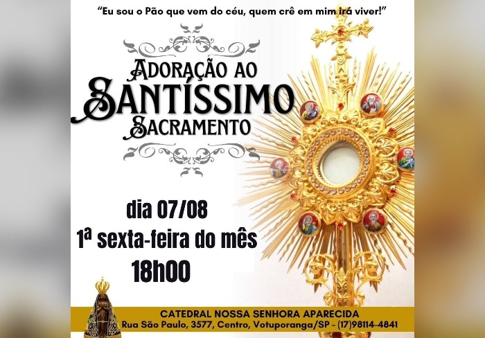 Adoração Eucarística - 1ª Sexta-feira do mês