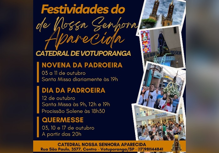 Catedral inicia as celebrações da Festividades da Padroeira